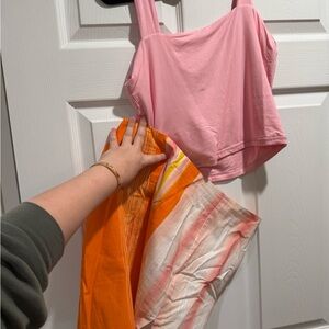 Pink Lily Multicolor Skirt